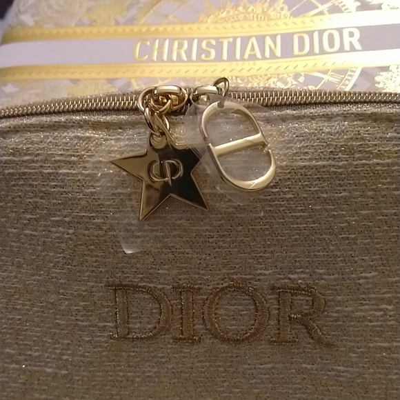 Christian Dior LE Gold Cosmetics Bag in Iconic LE Gold Embellished White Box - Picture 3 of 13